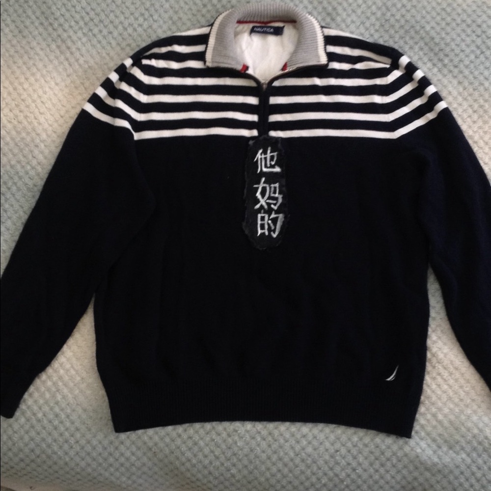 Vintage nautica 1/3 zip sweatshirt